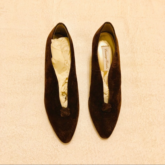 Vintage Patricia Brown Low Heel Pumps - Picture 3 of 8